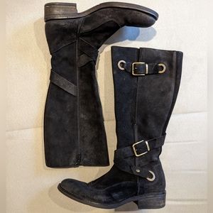 Cordani Women's Black Suede Boots Women's 7